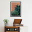 earthy blush meets green tropical jungle