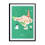 Map of Bali Wall Art - Drawdeck