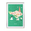 Map of Bali Wall Art - Drawdeck