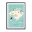 Map of Mallorca Wall Art - Drawdeck