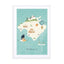 Map of Mallorca Wall Art - Drawdeck