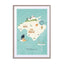 Map of Mallorca Wall Art - Drawdeck