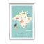 Map of Mallorca Wall Art - Drawdeck