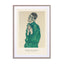 Self Portrait In Green (SE) - Egon Schiele Wall Art - Drawdeck