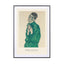Self Portrait In Green (SE) - Egon Schiele - Drawdeck