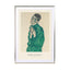 Self Portrait In Green (SE) - Egon Schiele Wall Art - Drawdeck