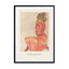 The Lady In Red (SE) - Egon Schiele Wall Art - Drawdeck