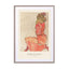 The Lady In Red (SE) - Egon Schiele Wall Art - Drawdeck