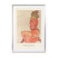The Lady In Red (SE) - Egon Schiele Wall Art - Drawdeck