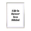 Life is better in Bikini Wall Art - Drawdeck