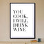 You Cook, I Will Drink Wine - Drawdeck