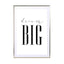 Dream Big Wall Art - Drawdeck