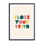 Floss Your Teeth Wall Art - Drawdeck