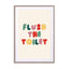 Flush The Toilet Wall Art - Drawdeck