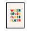 Wash brush floss flush Wall Art - Drawdeck