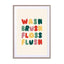 Wash brush floss flush Wall Art - Drawdeck