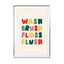 Wash brush floss flush Wall Art - Drawdeck