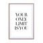 Your only limit is you Wall Art - Drawdeck