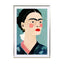 Frida On Blue Wall Art - Drawdeck