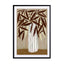 Striped vase neutrals Wall Art - Drawdeck