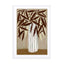 Striped vase neutrals Wall Art - Drawdeck