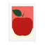 Red Apple Wall Art - Drawdeck