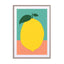 Lemon With Two Leaves NEW Wall Art - Drawdeck