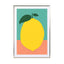 Lemon With Two Leaves NEW Wall Art - Drawdeck