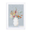 Flowers in Vase Blue Wall Art - Drawdeck