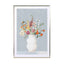 Flowers in Vase Blue Wall Art - Drawdeck