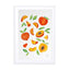 Watercolor Peaches Wall Art - Drawdeck