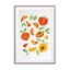 Watercolor Peaches Wall Art - Drawdeck