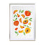 Watercolor Peaches Wall Art - Drawdeck