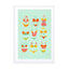 Bikini Collection On Mint Wall Art - Drawdeck