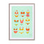 Bikini Collection On Mint Wall Art - Drawdeck