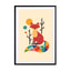 Rainbow Fox Wall Art - Drawdeck