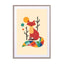 Rainbow Fox Wall Art - Drawdeck
