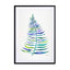Palm Leaf - Blue Green Wall Art - Drawdeck