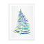Palm Leaf - Blue Green Wall Art - Drawdeck