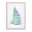 Palm Leaf - Blue Green Wall Art - Drawdeck