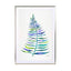 Palm Leaf - Blue Green Wall Art - Drawdeck