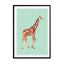 Coloured Giraffe Wall Art - Drawdeck