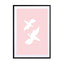 Love Birds In Pink Wall Art - Drawdeck