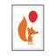 Fox With A Red Balloon - Drawdeck