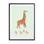 Rollerskating Giraffe Wall Art - Drawdeck