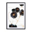 Black flowers New Zealand Wall Art - Drawdeck