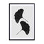 Ginkgo Leaf Black & White Ii Wall Art - Drawdeck