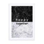Happy Together Black & White Quote Wall Art - Drawdeck