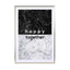 Happy Together Black & White Quote Wall Art - Drawdeck
