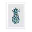 Teal Pineapple Wall Art - Drawdeck